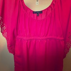 Woman’s Pink Silk Blouse